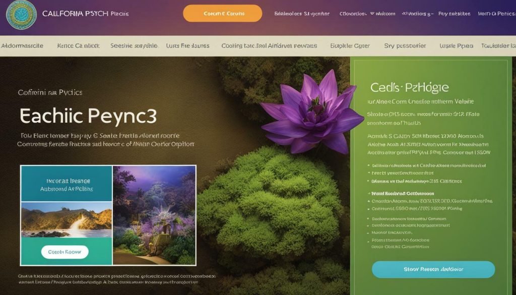 California Psychics website