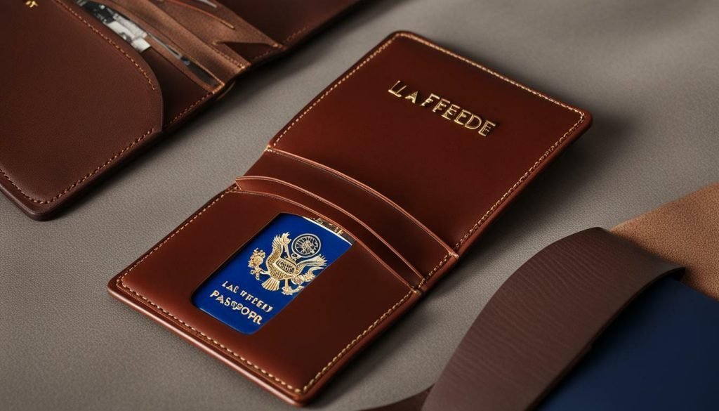 Handmade passport holder