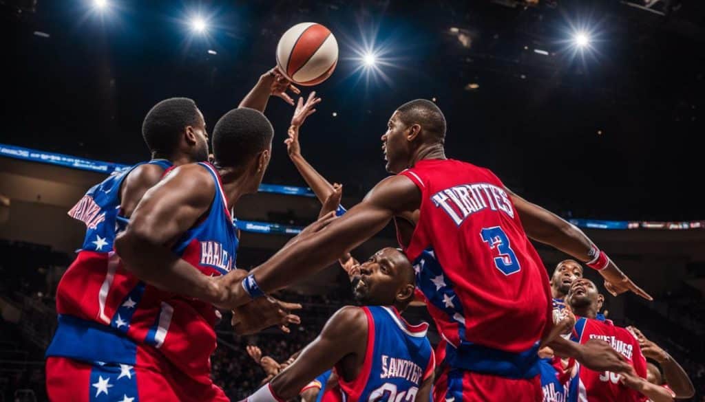 Harlem Globetrotters basketball skills