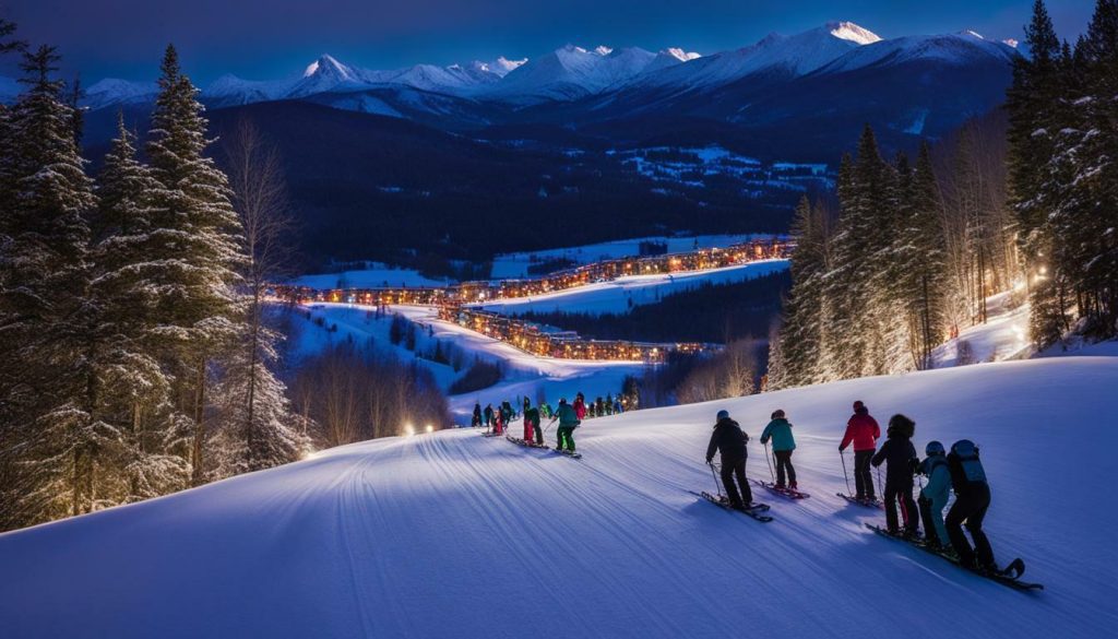 Moonlit tubing adventure at Peek'n Peak Resort