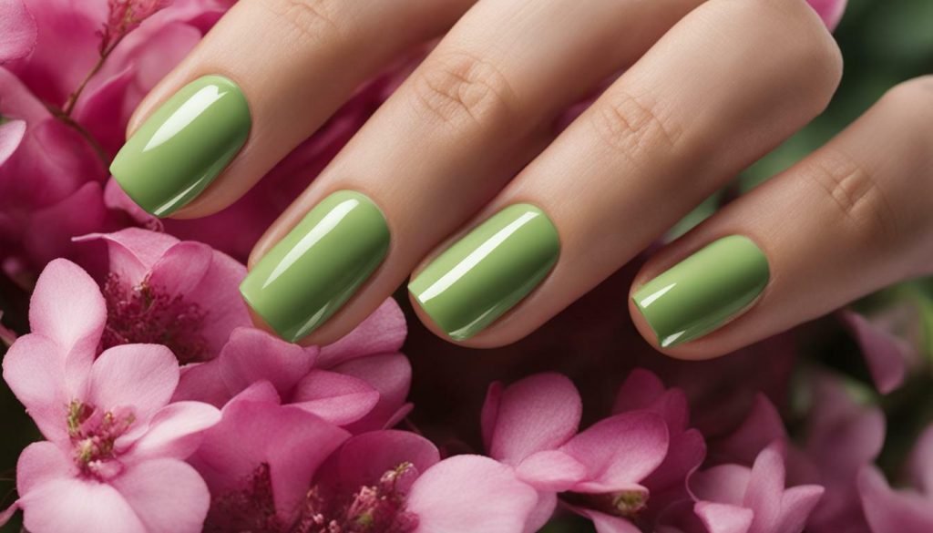 OPI Pinking of You swatch in outdoor lighting