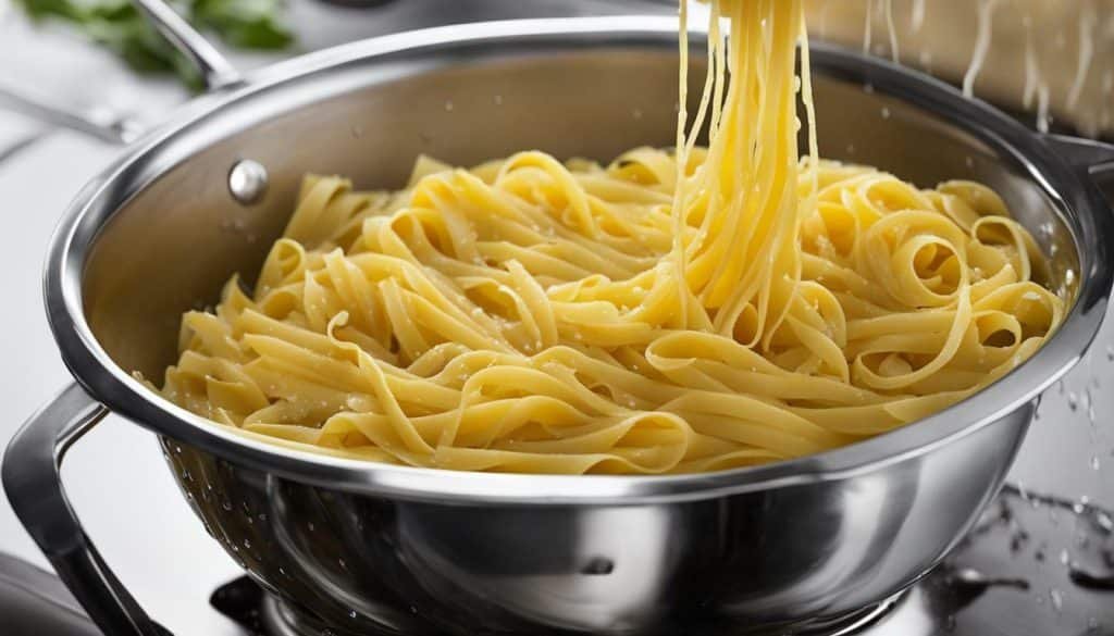 Rinsing Pasta