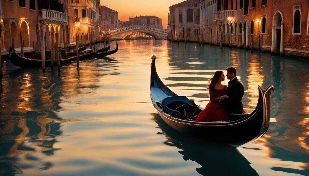 Romantic Gondola Rides at The Venetian