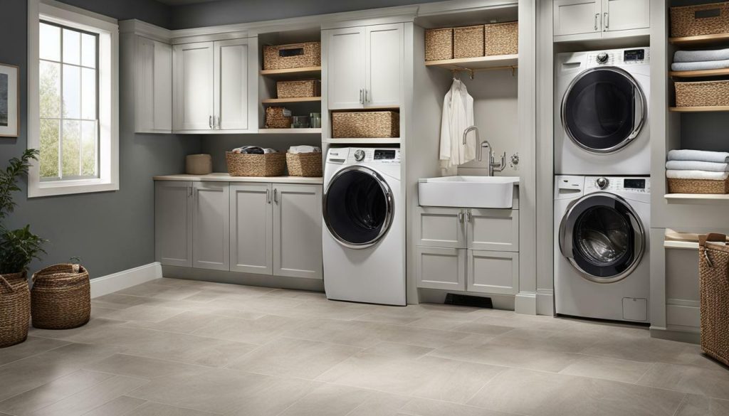 basement laundry room flooring