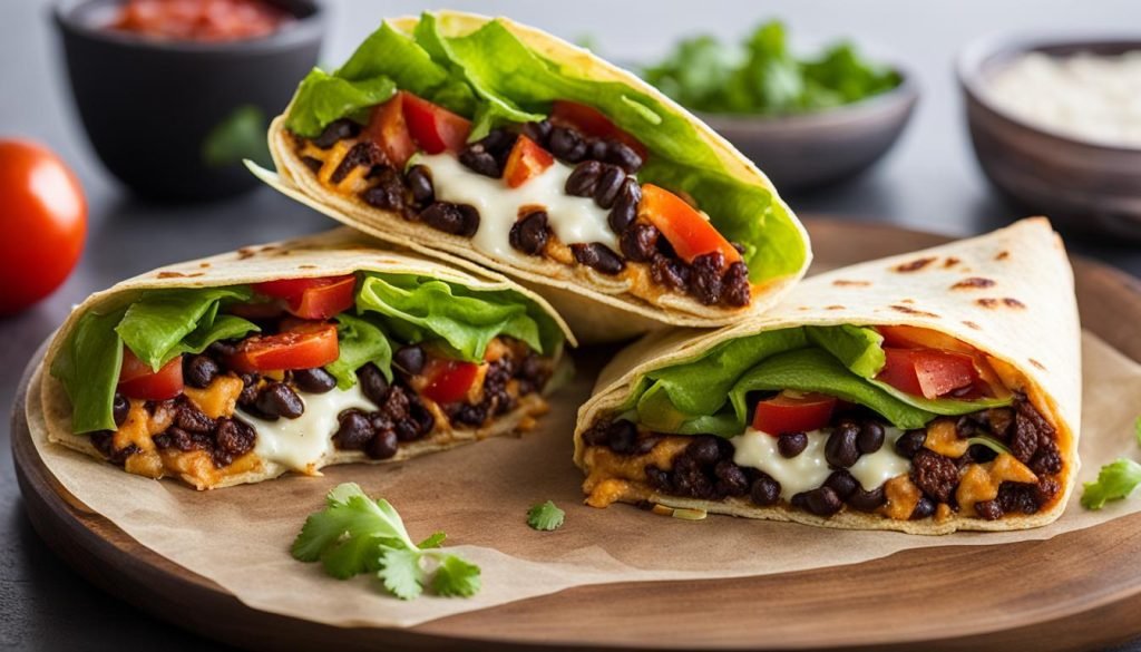 black bean crunchwrap supreme