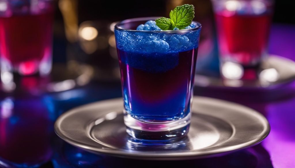 blue raspberry jello shots