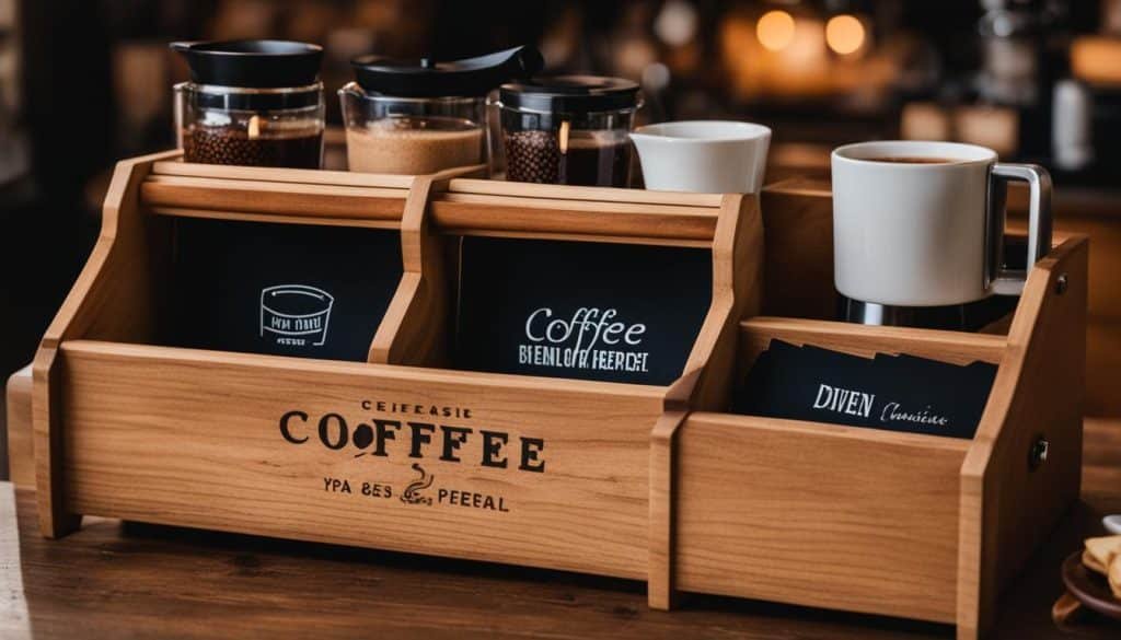 coffee bar recipe box