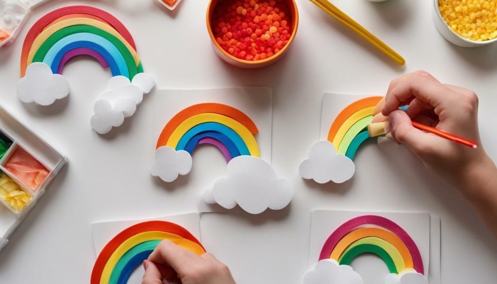 diy popsicle stick rainbow