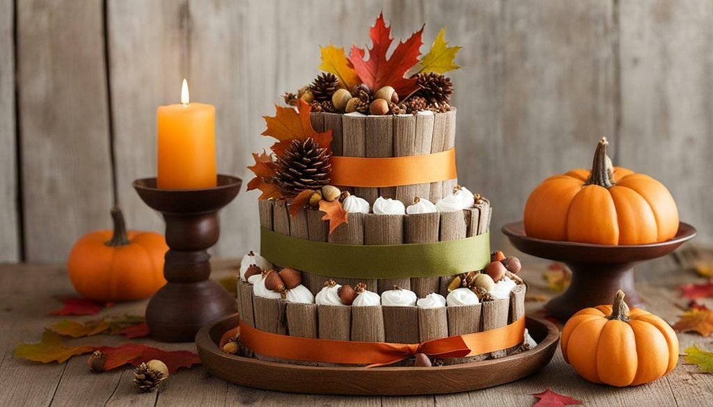 fall diaper cake