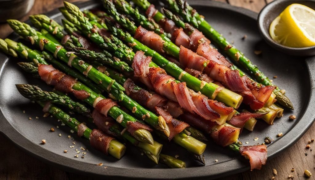 flavorful bacon wrapped asparagus