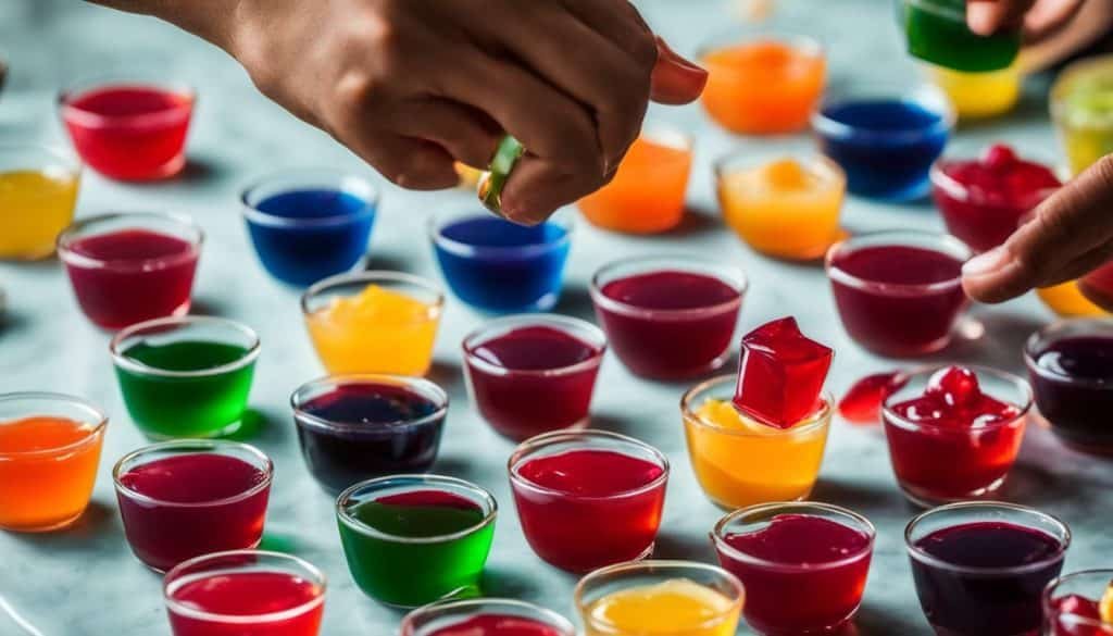 fruity sangria jello shots
