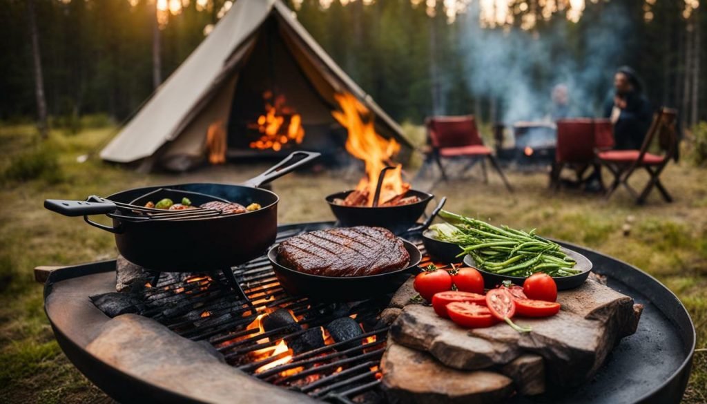 glamping meal