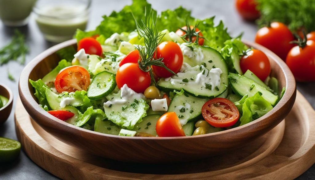 homemade dill pickle salad