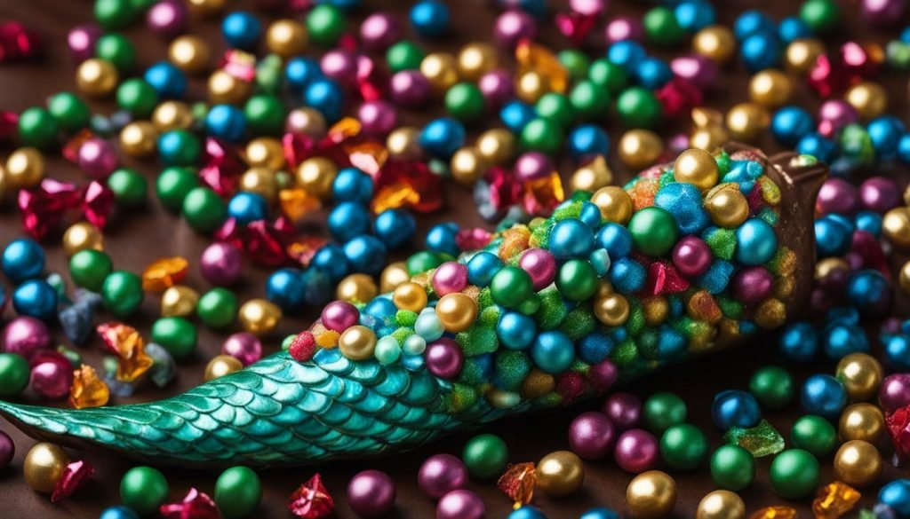 homemade mermaid chocolate bombs