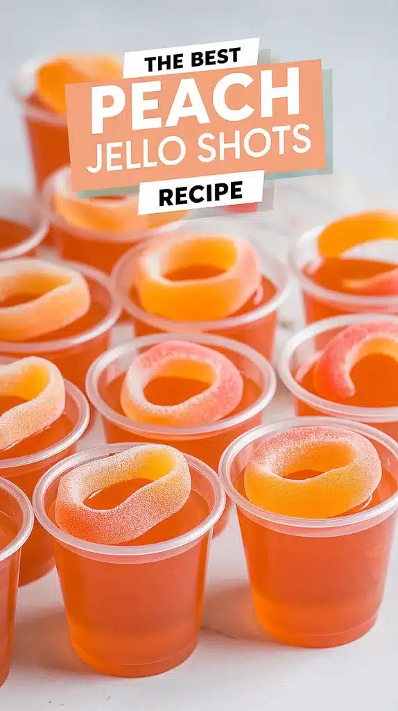 peach jello shots