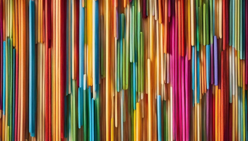rainbow popsicle sticks