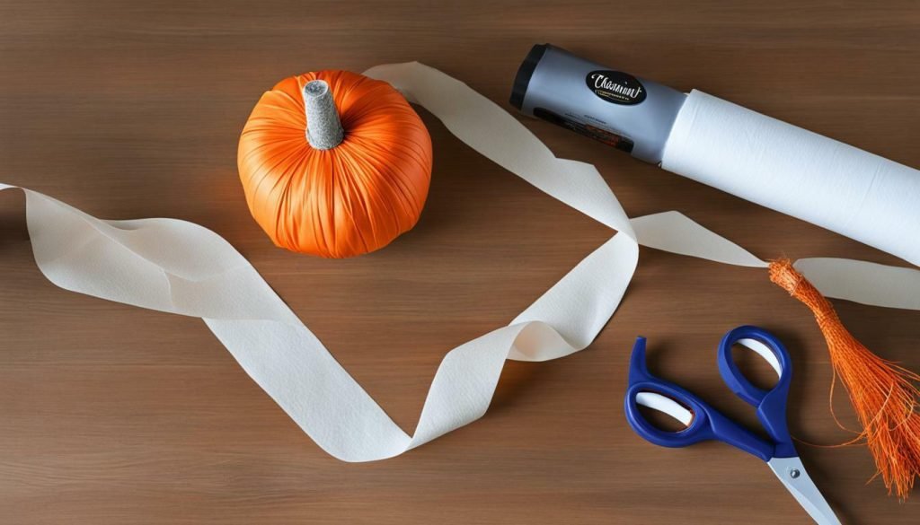 toilet paper pumpkin tutorial