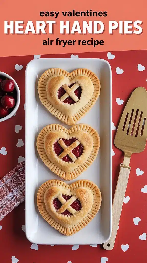 valentines heart hand pies air fryer