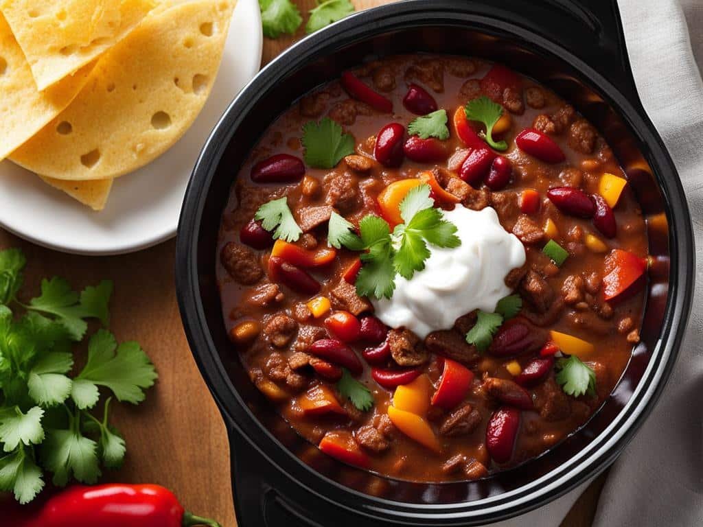 easy peasy crockpot chili