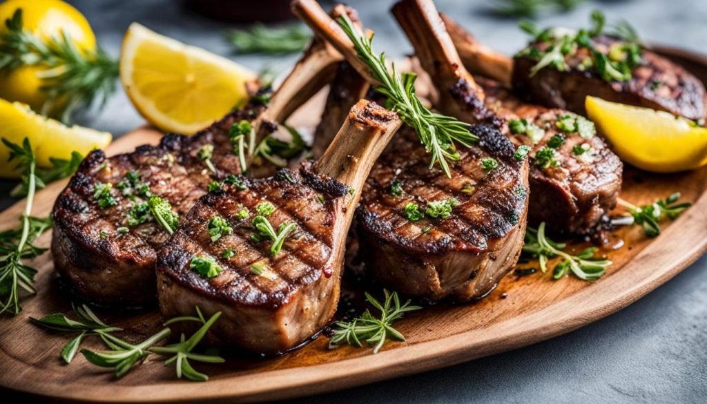 grilled lamb chops
