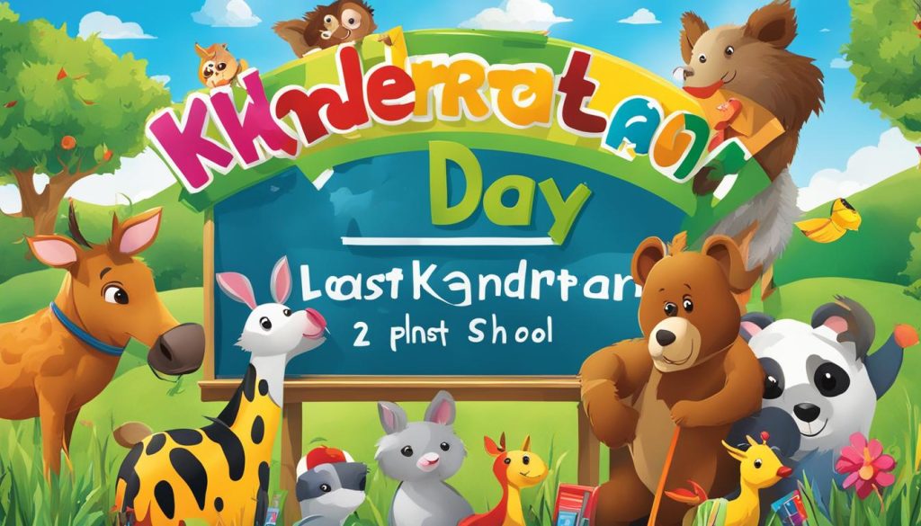 kindergarten last day of school sign