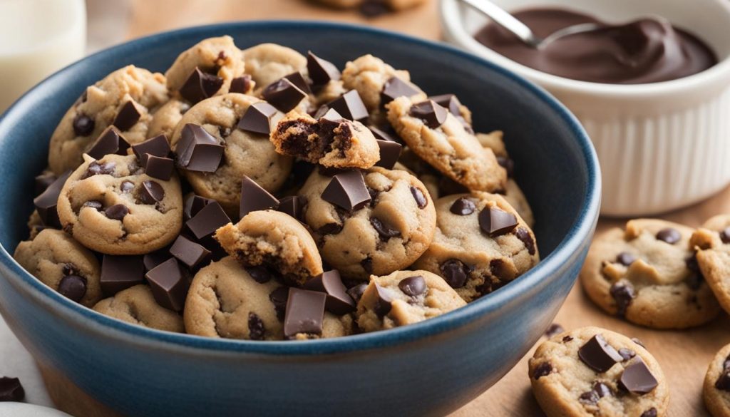 gluten-free edible chocolate chip cookie dough