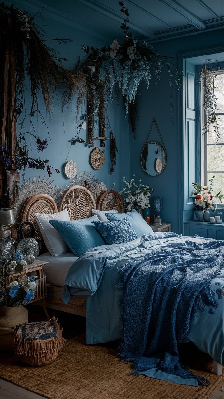 29 Blue Boho Bedroom Ideas Courtneys World