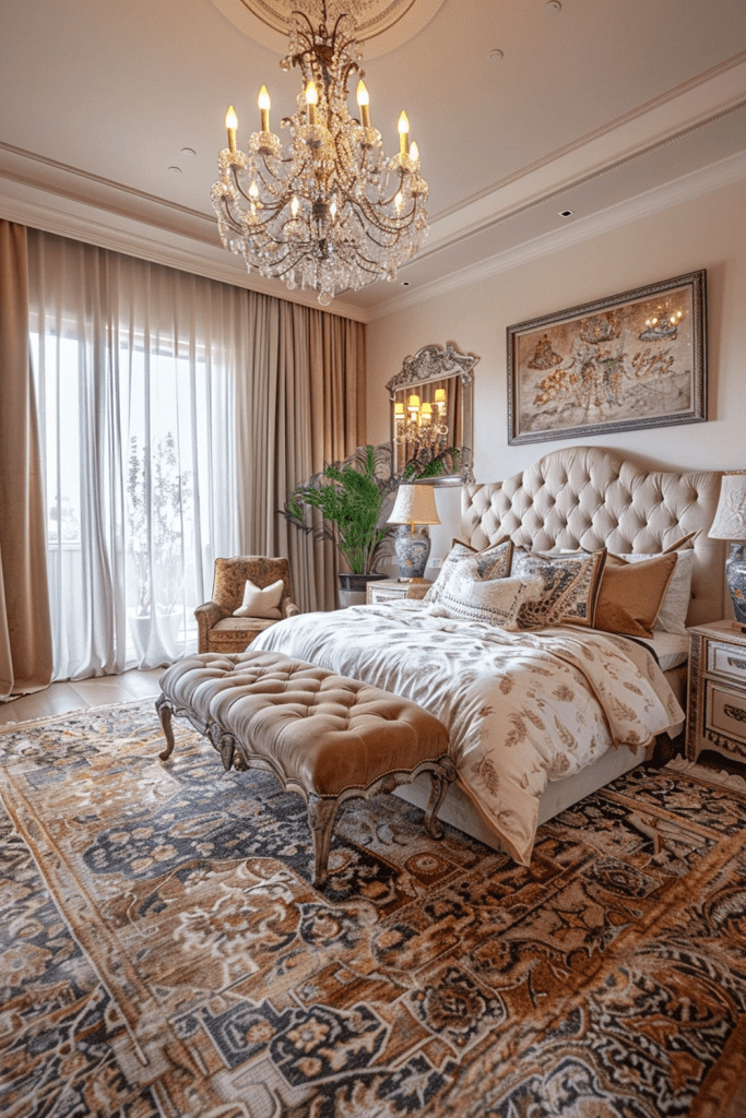 Boho Chic Grand Escape: Plush Bedroom Oasis