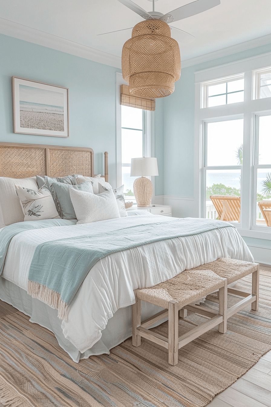 29 Light Blue Boho Bedroom Ideas - Courtneys World