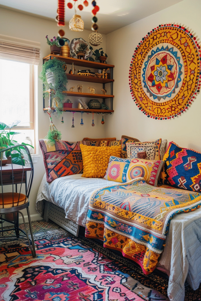 Boho Style in a Tiny Room