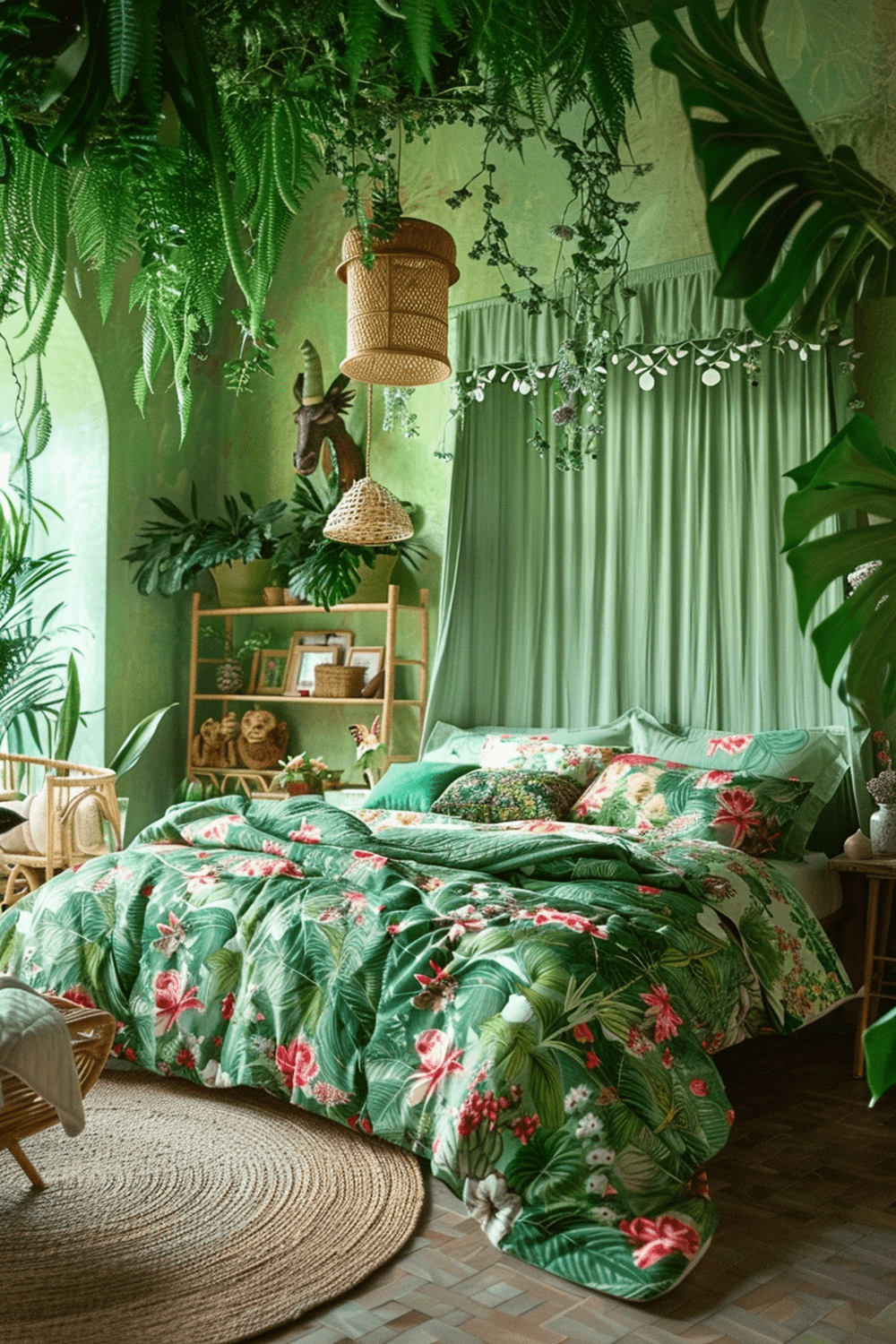 29 Jungle Themed Boho Bedroom Ideas Courtneys World