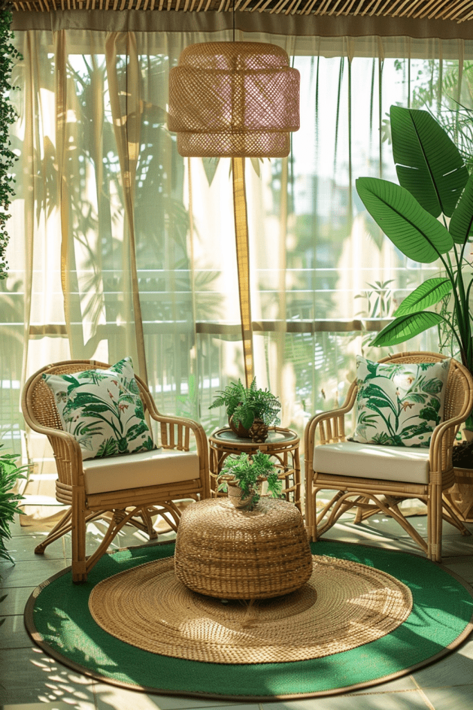 Earthy Bohemian Solarium Retreat