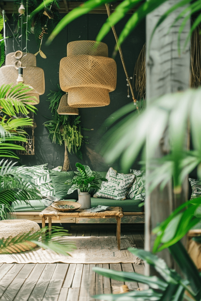 Fern-filled Haven: Jungle-Themed Boho Paradise