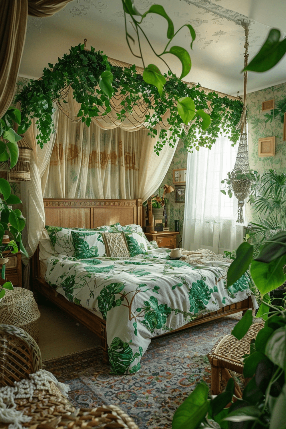 29 Jungle Themed Boho Bedroom Ideas - Courtneys World