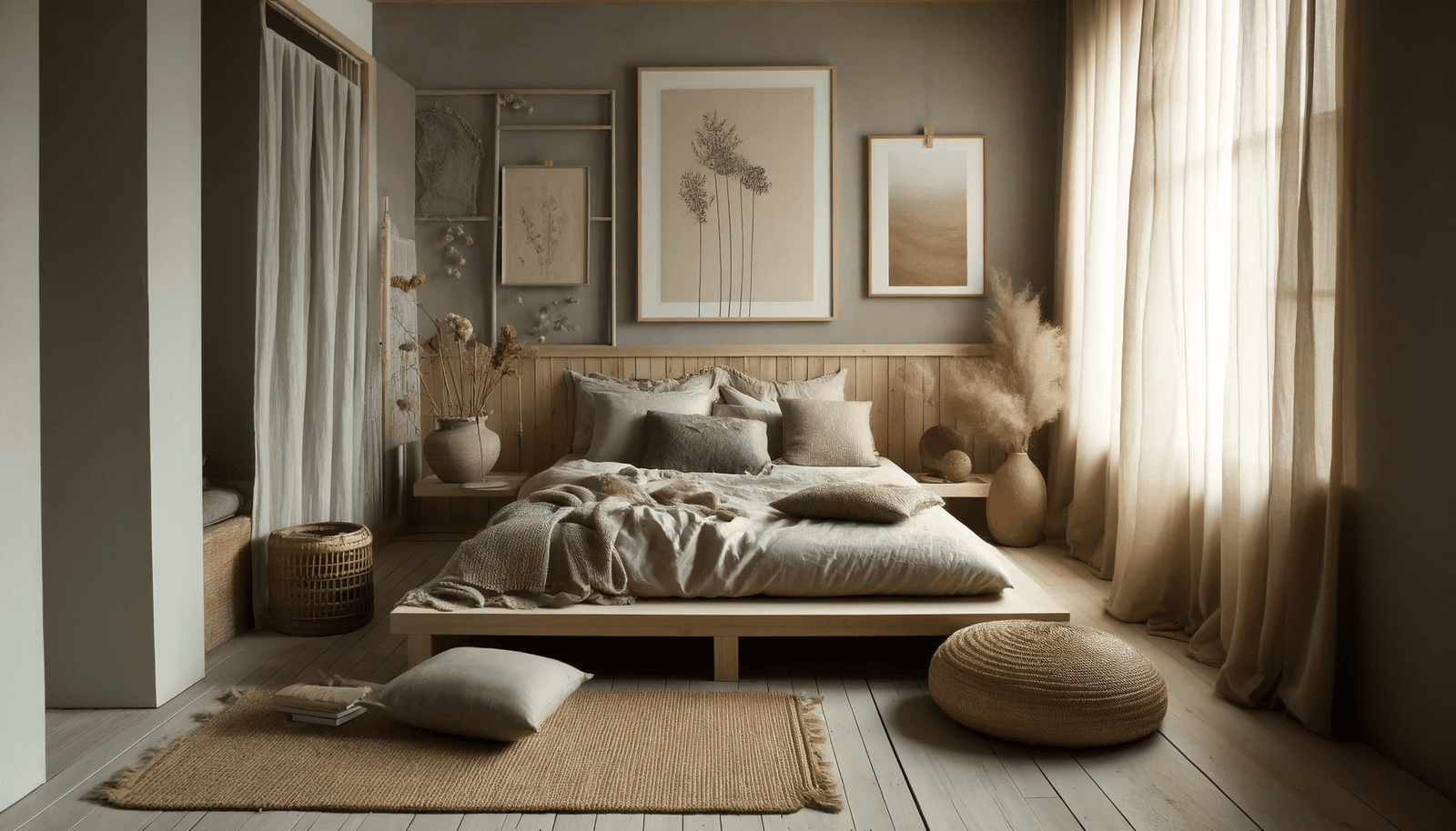 29 Japandi Boho Bedroom Ideas - Courtneys World