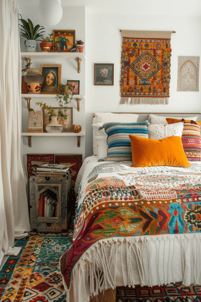 Mini Boho Retreat: Idea for Compact Bedrooms