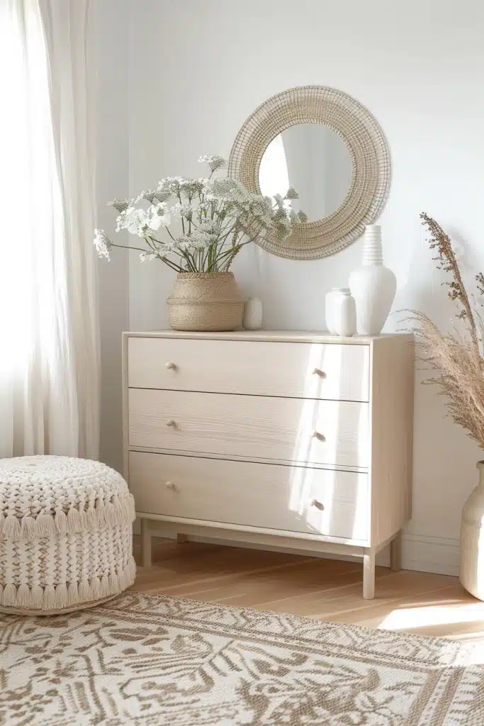 Boho Bedroom Dresser Decor