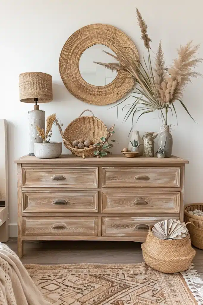 Boho Bedroom Dresser Decor