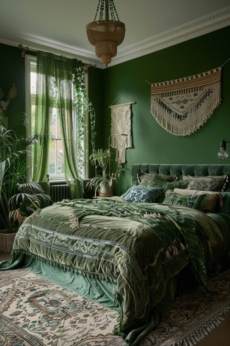 29 Green Boho Bedroom Ideas Courtneys World