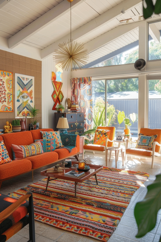 Retro Boho Sunlit Lounge