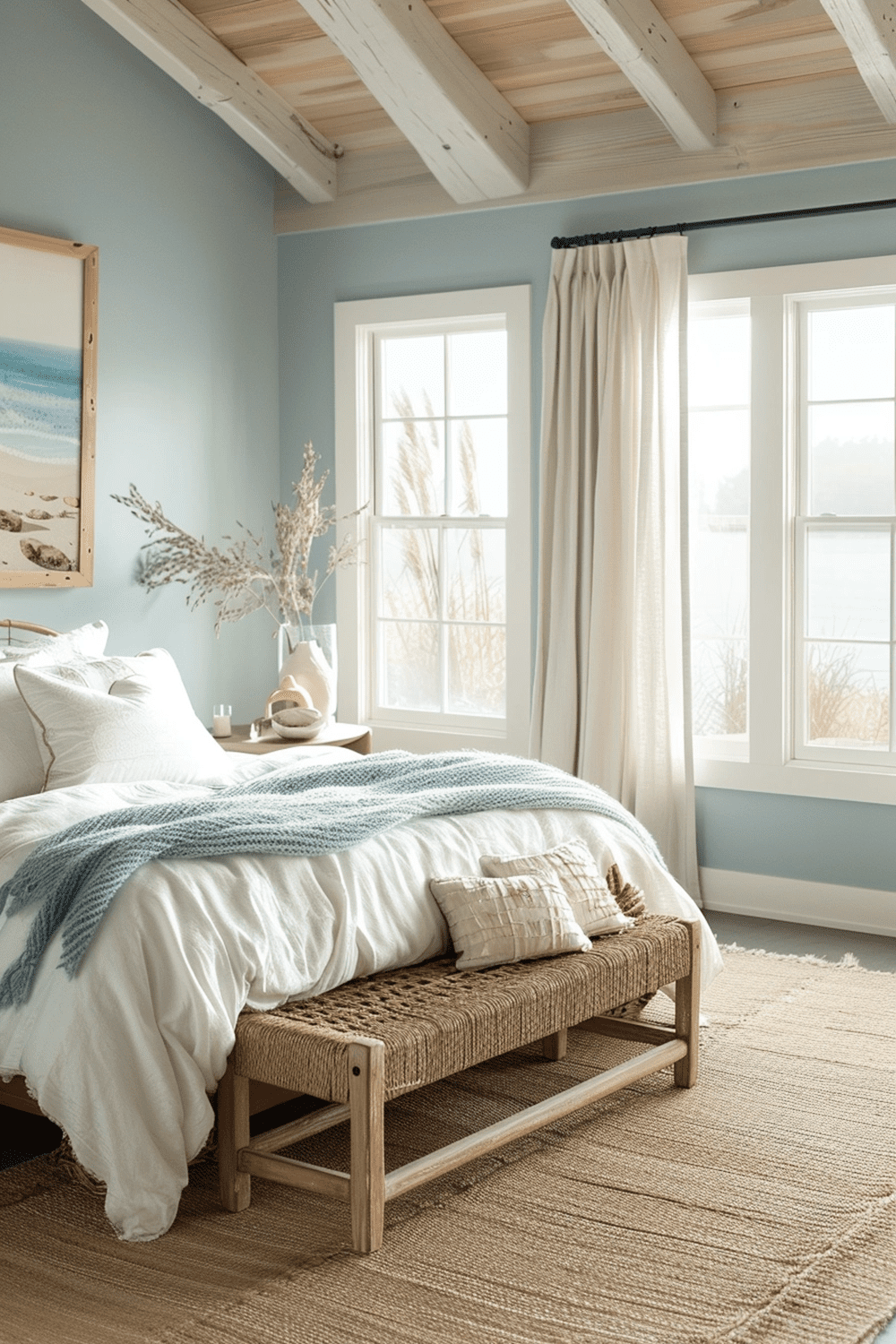 29 Light Blue Boho Bedroom Ideas - Courtneys World
