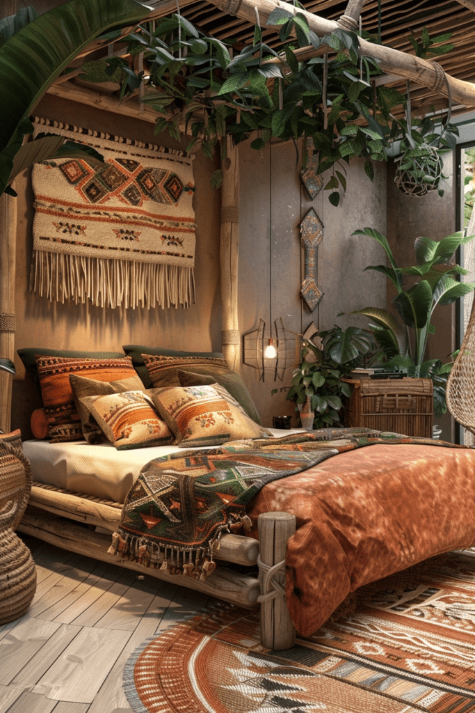 Tribal Treetop Hideaway: Jungle-Inspired Boho Oasis
