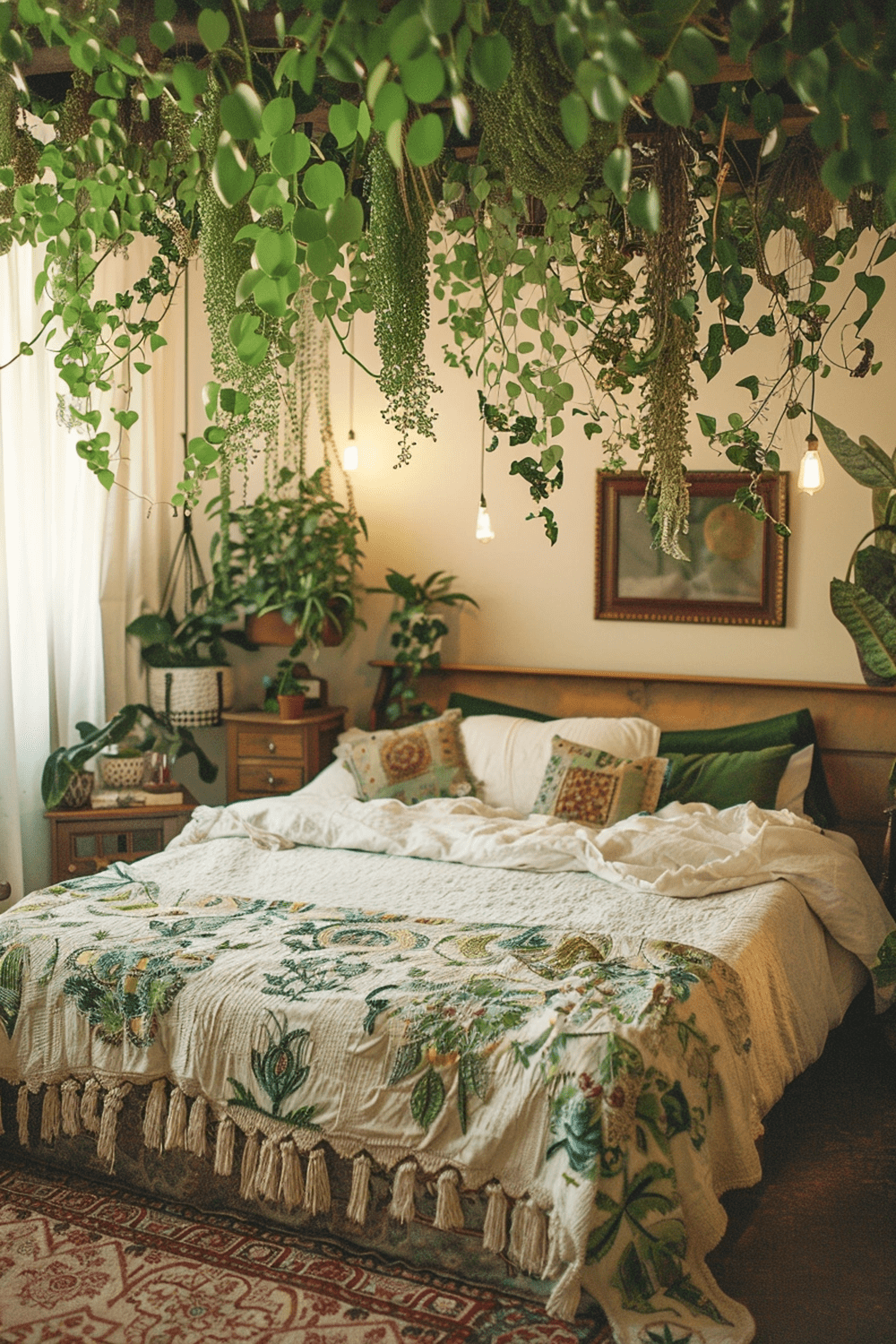 29 Boho Bedroom With Hanging Plant Ideas - Courtneys World