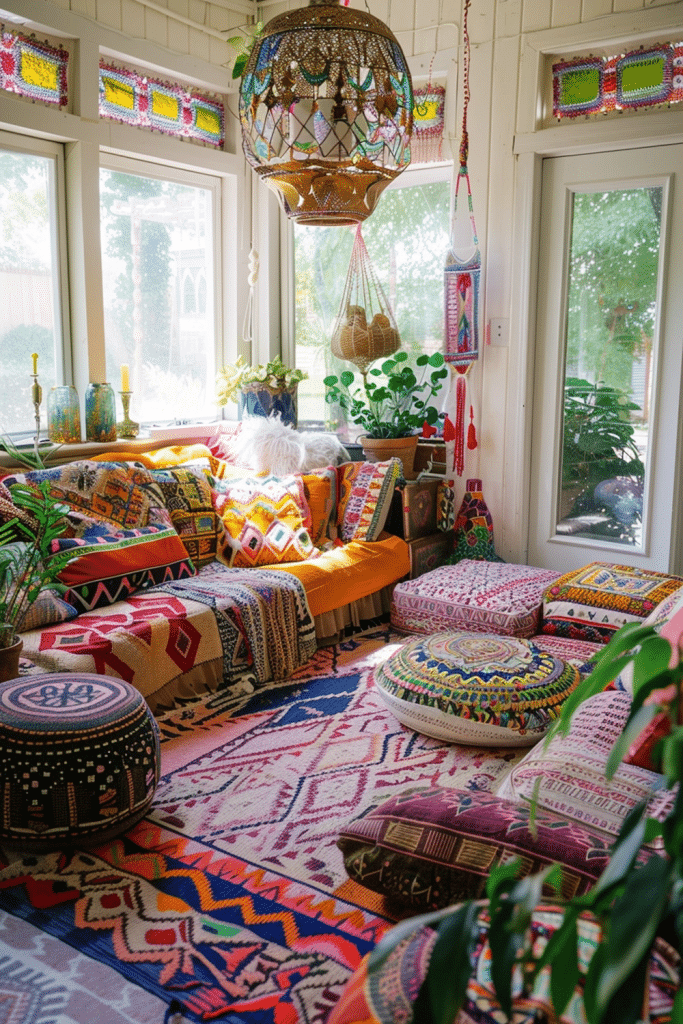Vibrant Sun-soaked Boho Haven