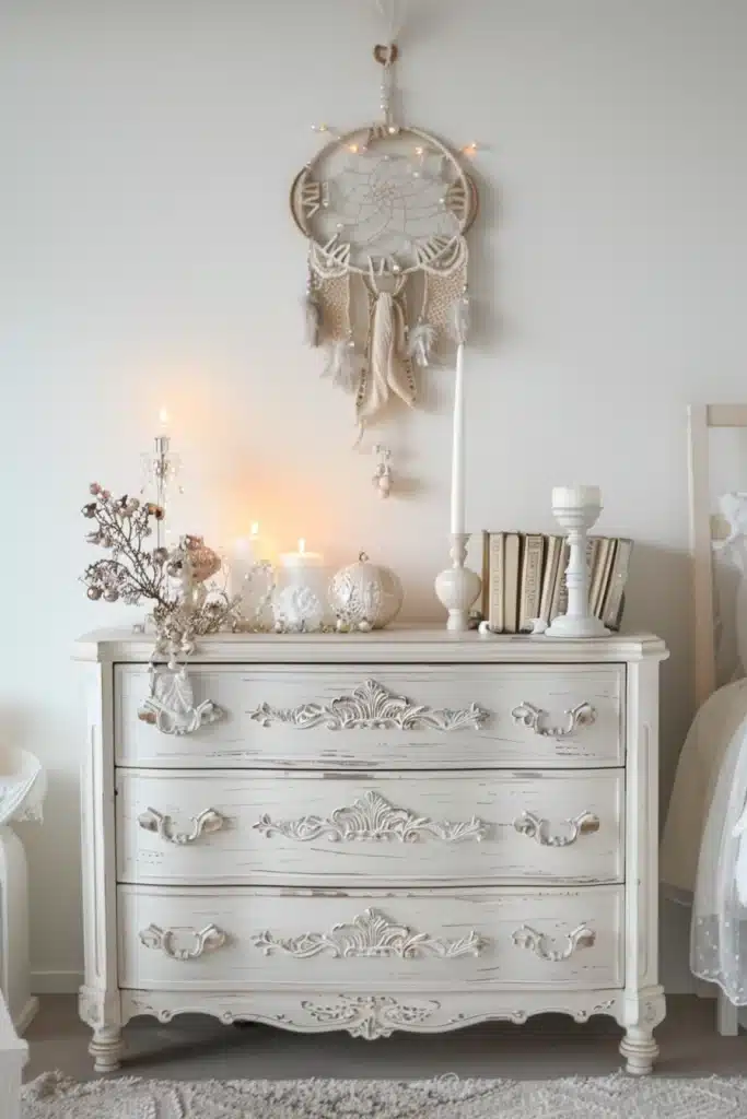 Boho Bedroom Dresser Decor