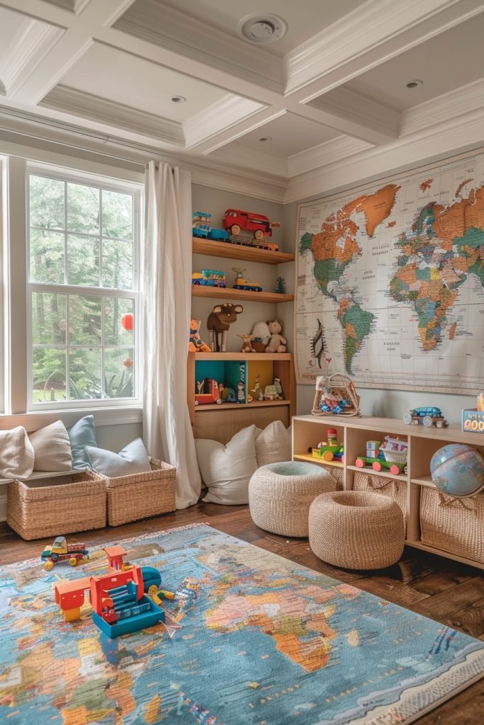 Adventure-Filled Atlas Wall