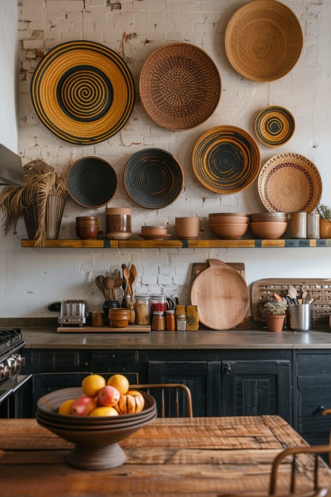 Artistic Boho Wall Decor for Kitchens