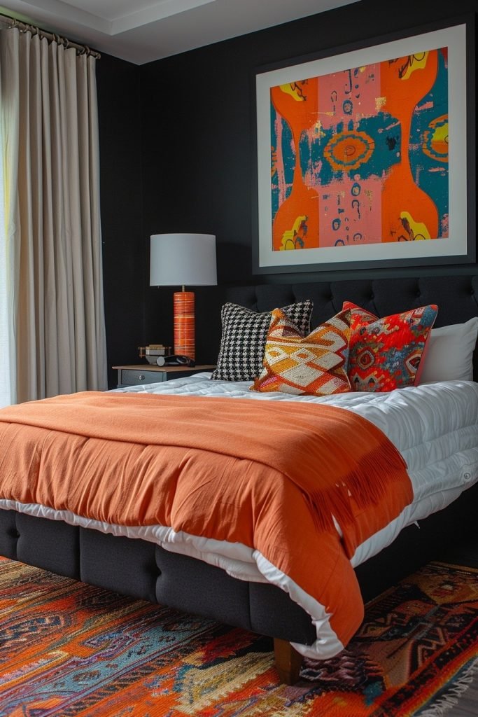 Black with Bright Pop Art
