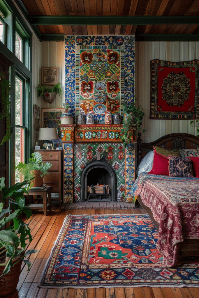 Boho Burn: Eclectic Fireplace Ideas