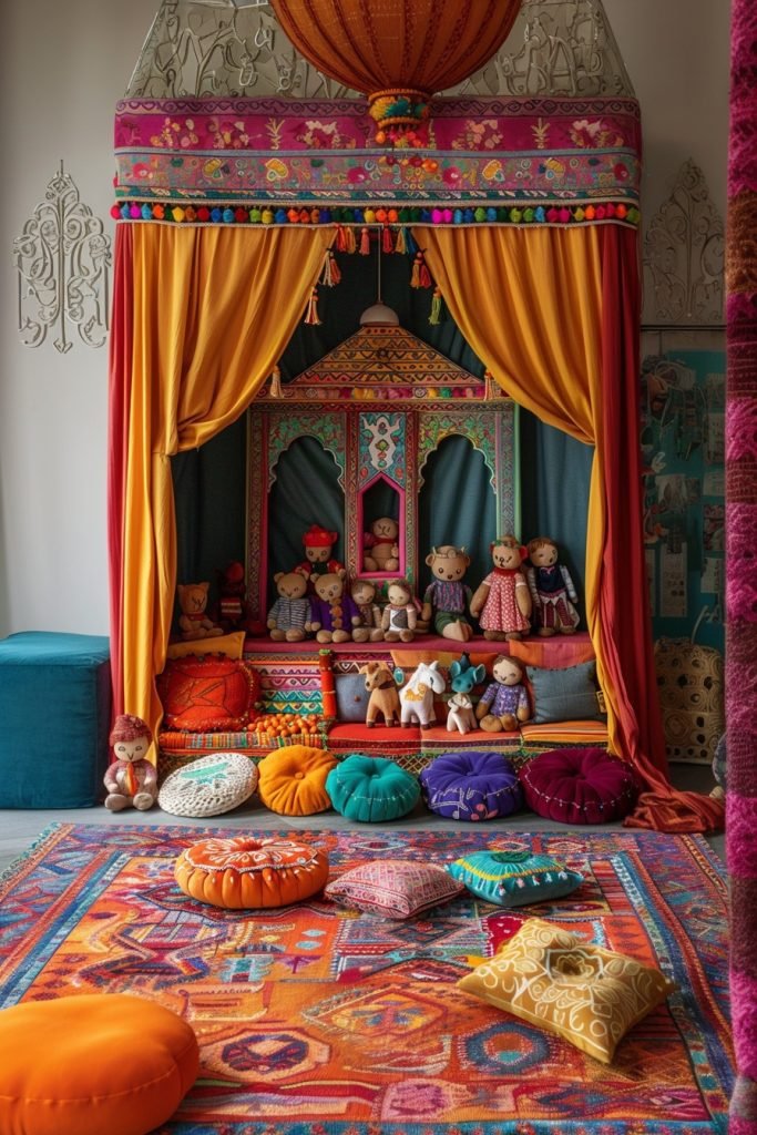 Boho-Chic Puppet Theater